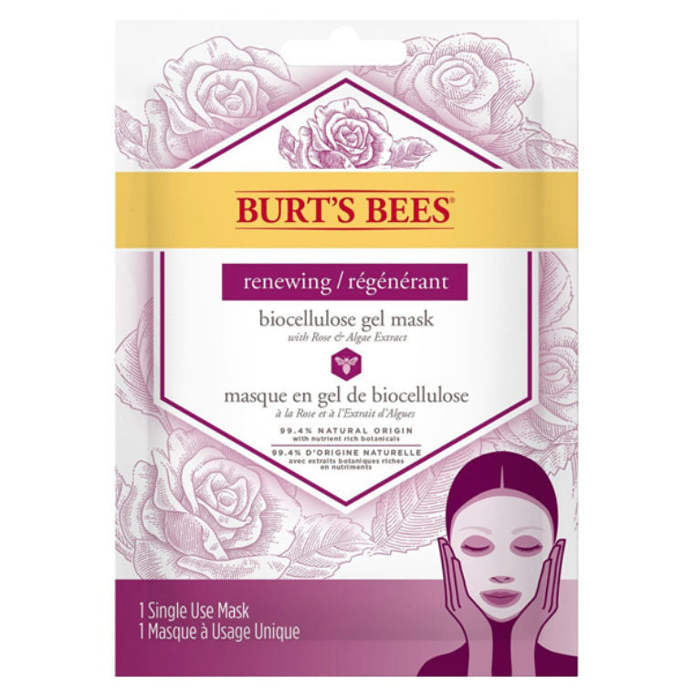 Burt's Bees Renewing Biocellulose Gel Mask 31g