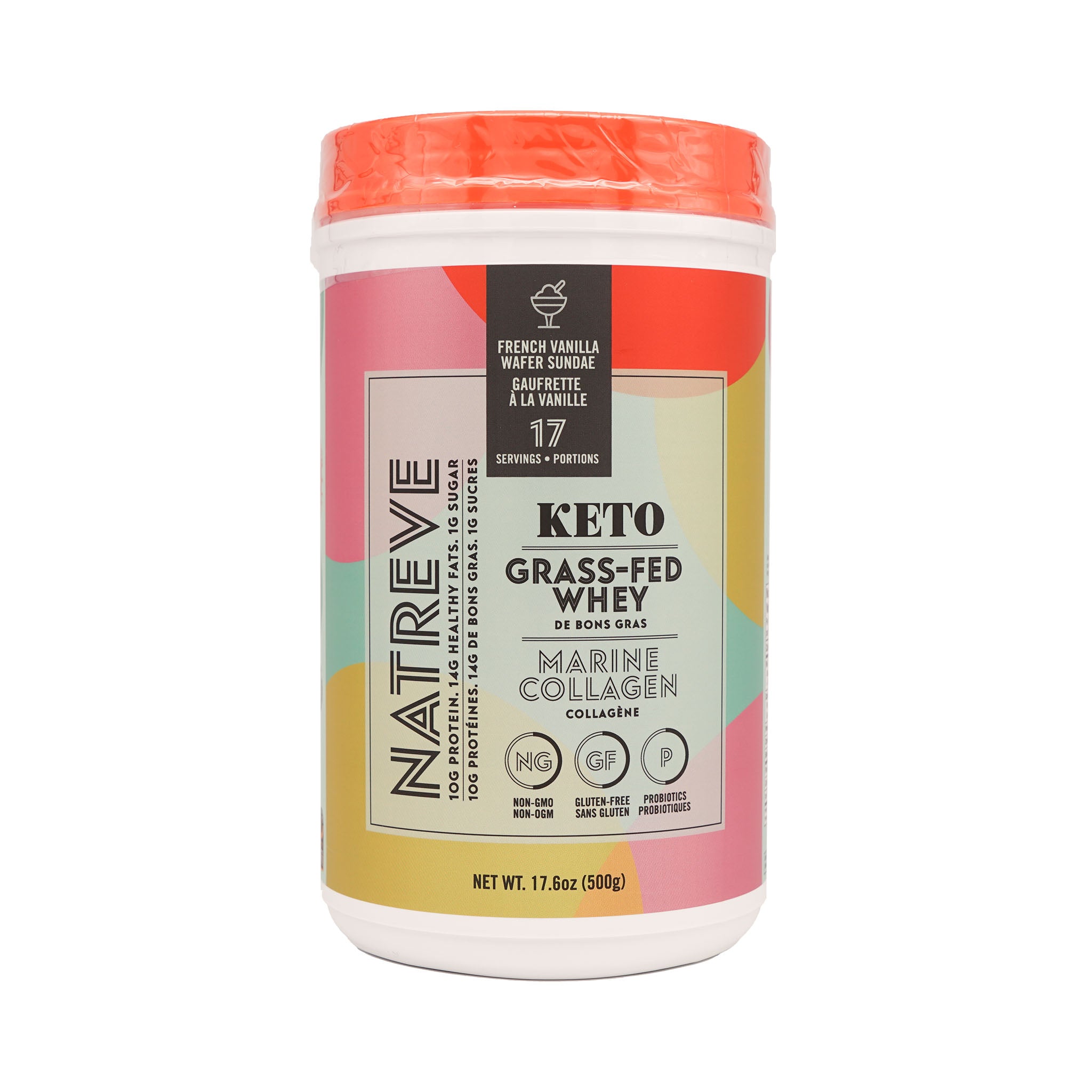 Natreve Keto Collagen French Vanilla Wafer Sundae 500g