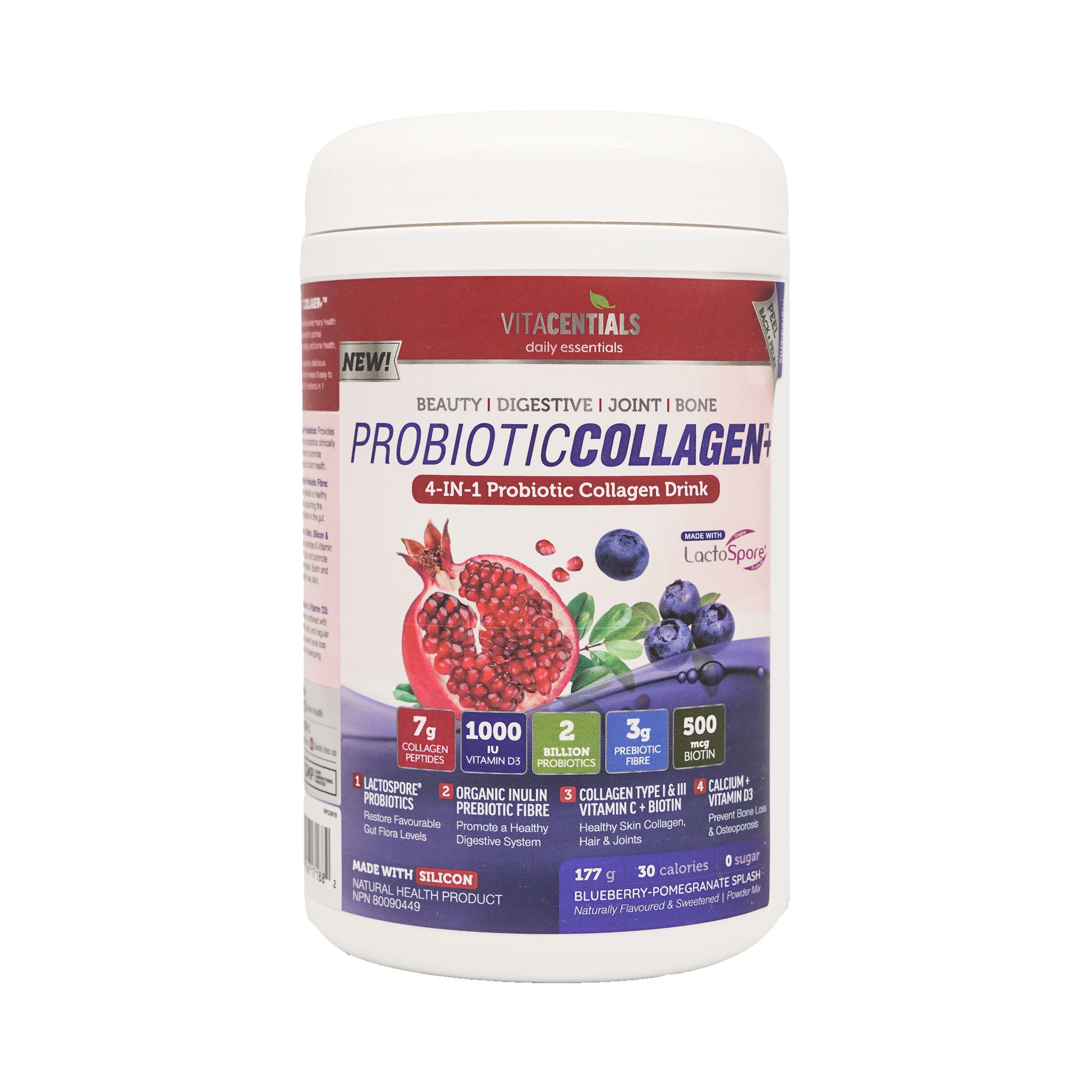 Nuvocare Health Sciences Vitacentials ProbioticCollagen+ 190g