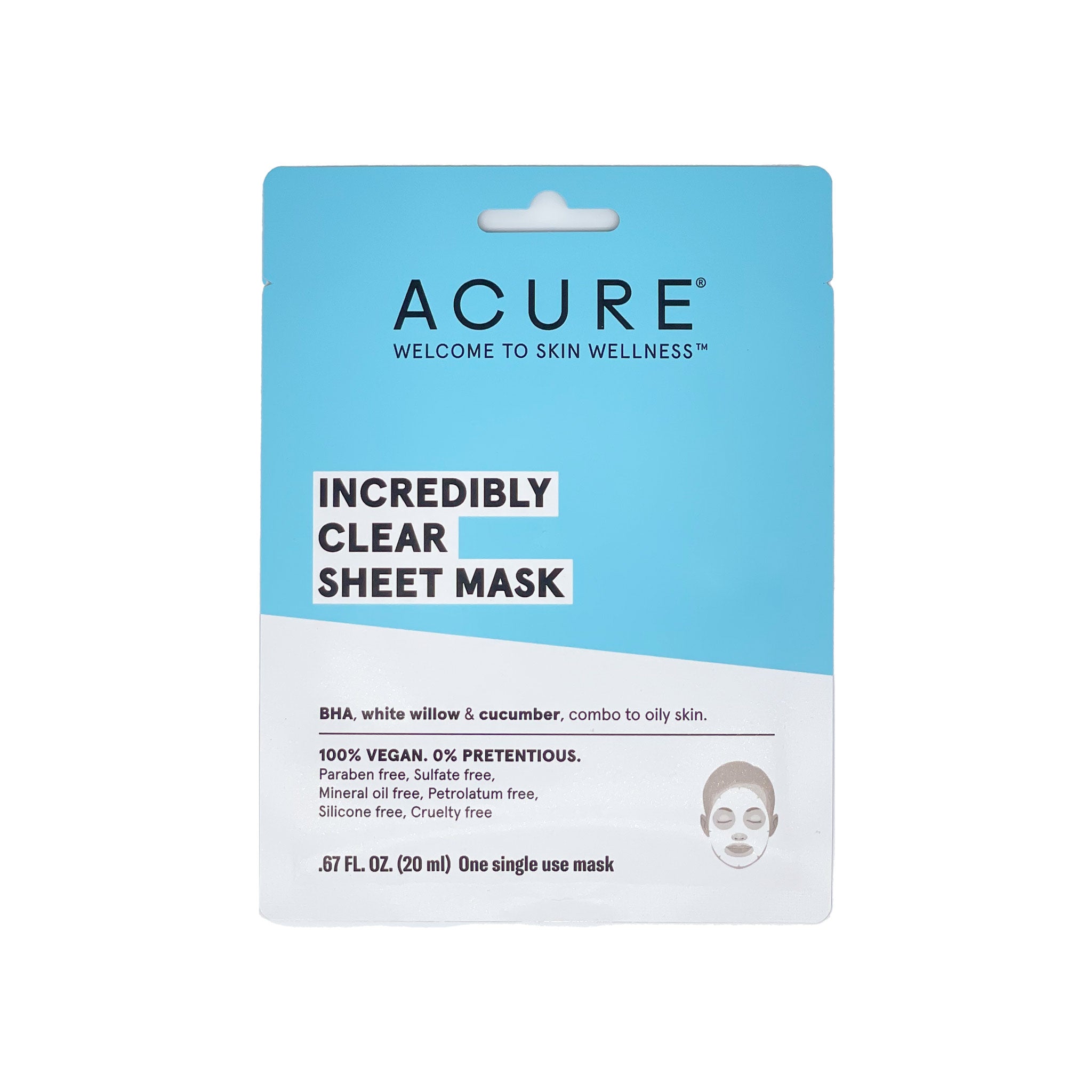 ACURE Incredibly Clear Sheet Mask 20mL