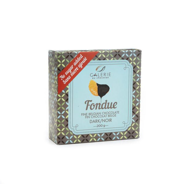 Galerie au Chocolat No Sugar Added Dark Chocolate Fondue 200g