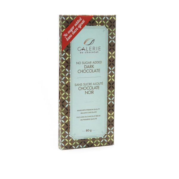 Galerie au Chocolat No Sugar Added Dark Chocolate 80g