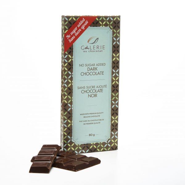 Galerie au Chocolat No Sugar Added Dark Chocolate 80g