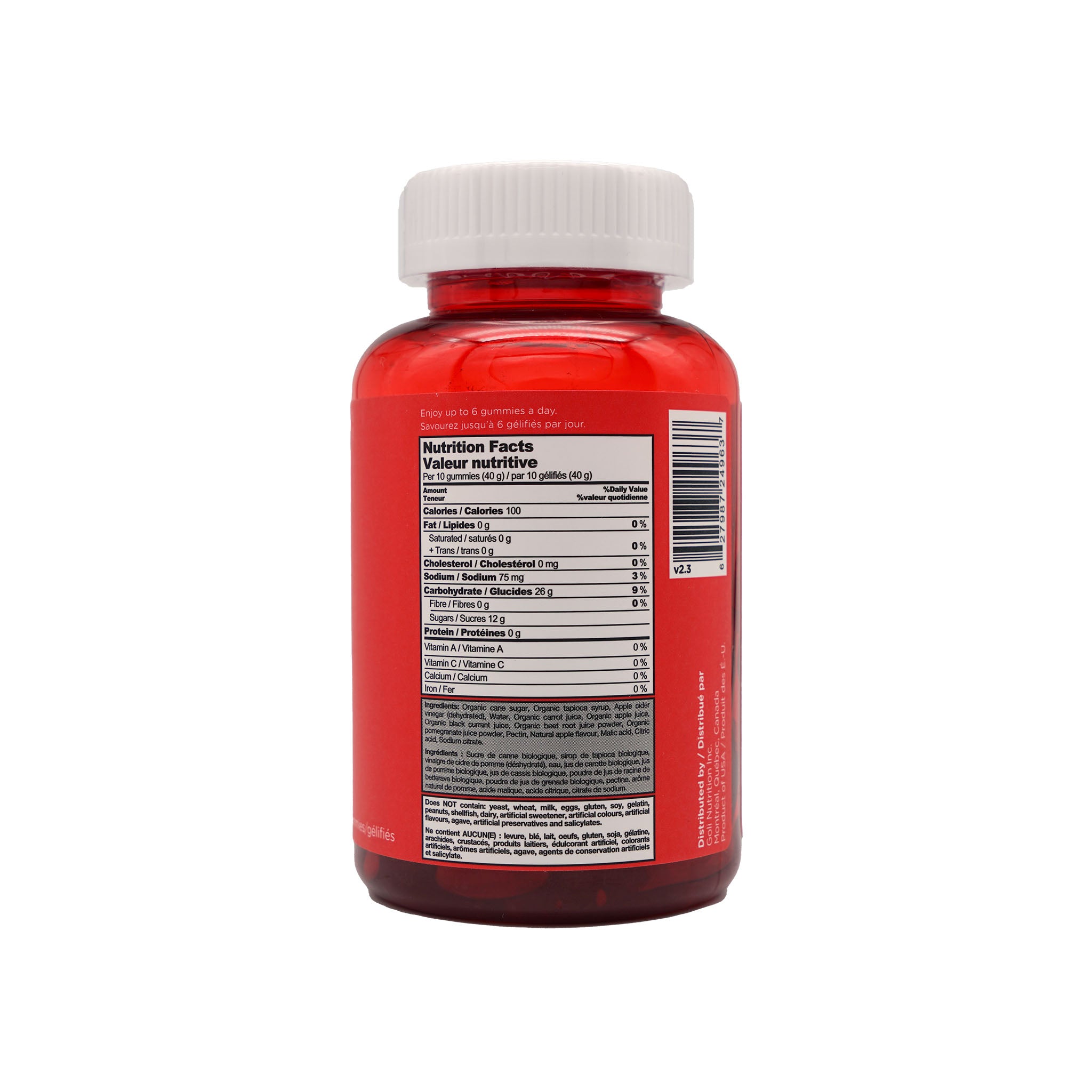 Goli Apple Cider Vinegar Gummy 60 gummies