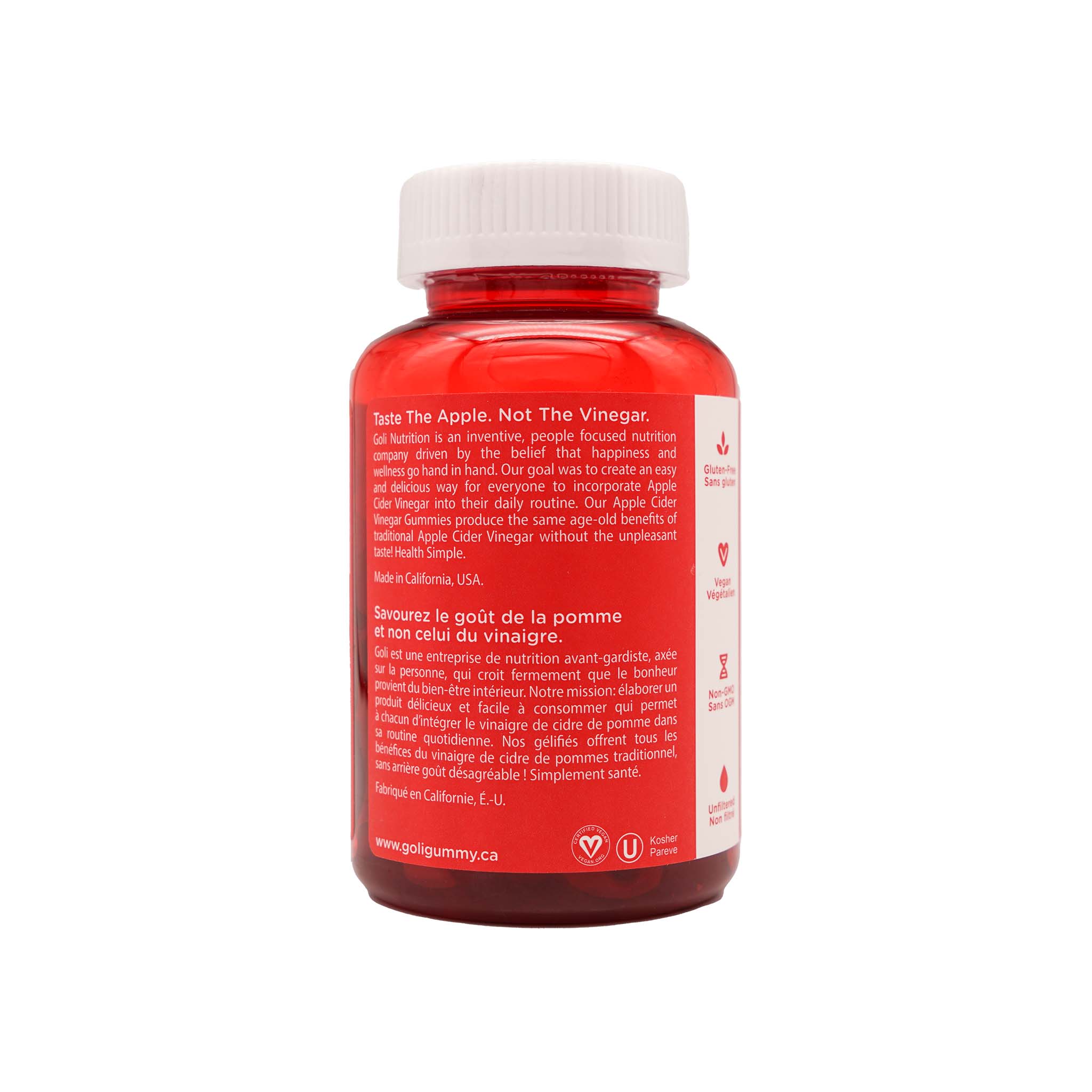 Goli Apple Cider Vinegar Gummy 60 gummies