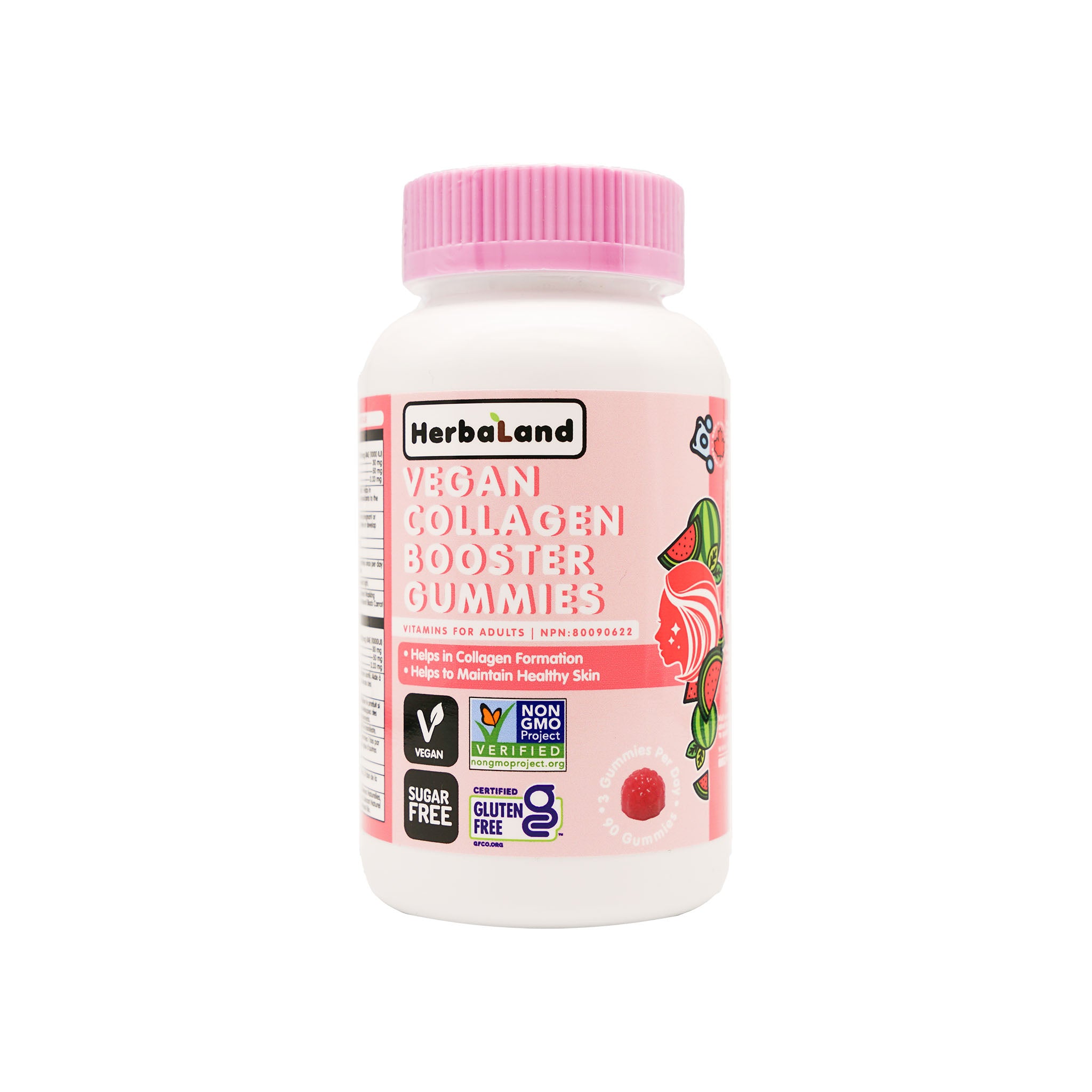 Vegan Collagen Booster For Adults (Sugar-Free) 90 Gummies