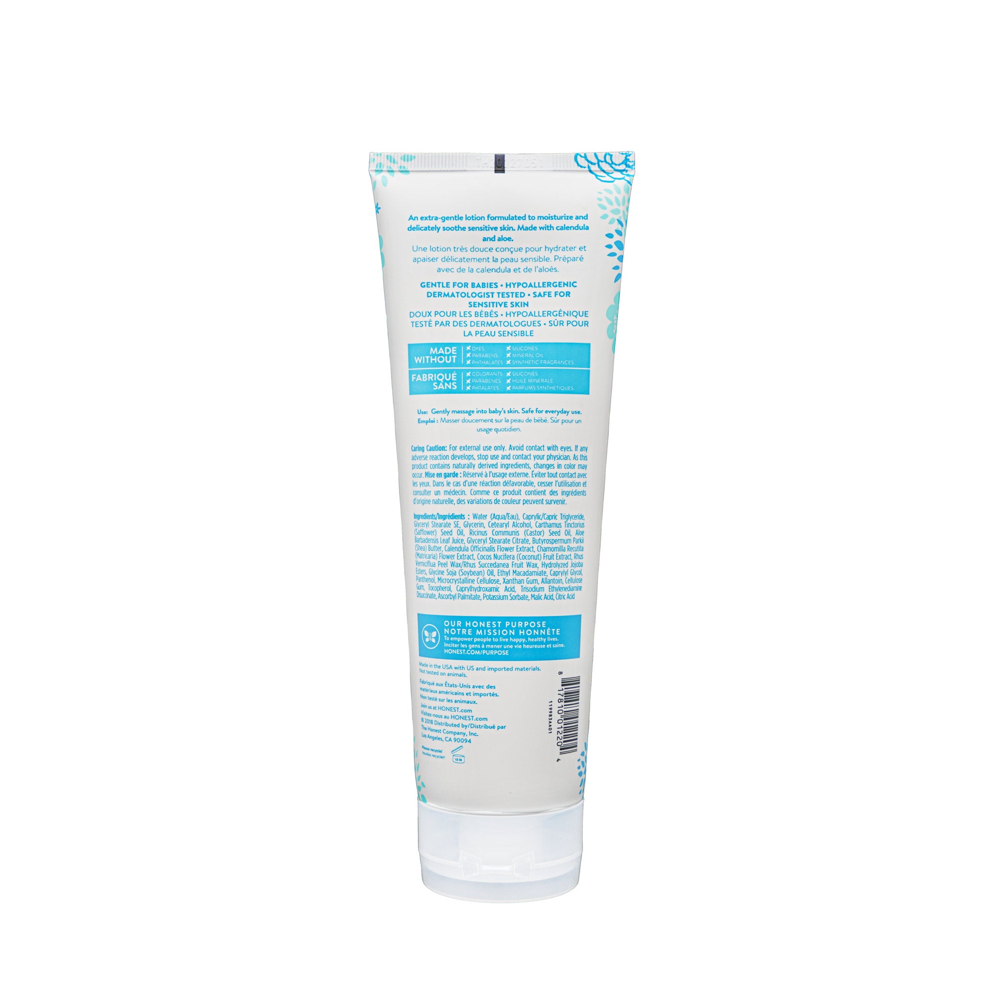 Honest Face + Body Lotion - Purely Sensitive 250mL