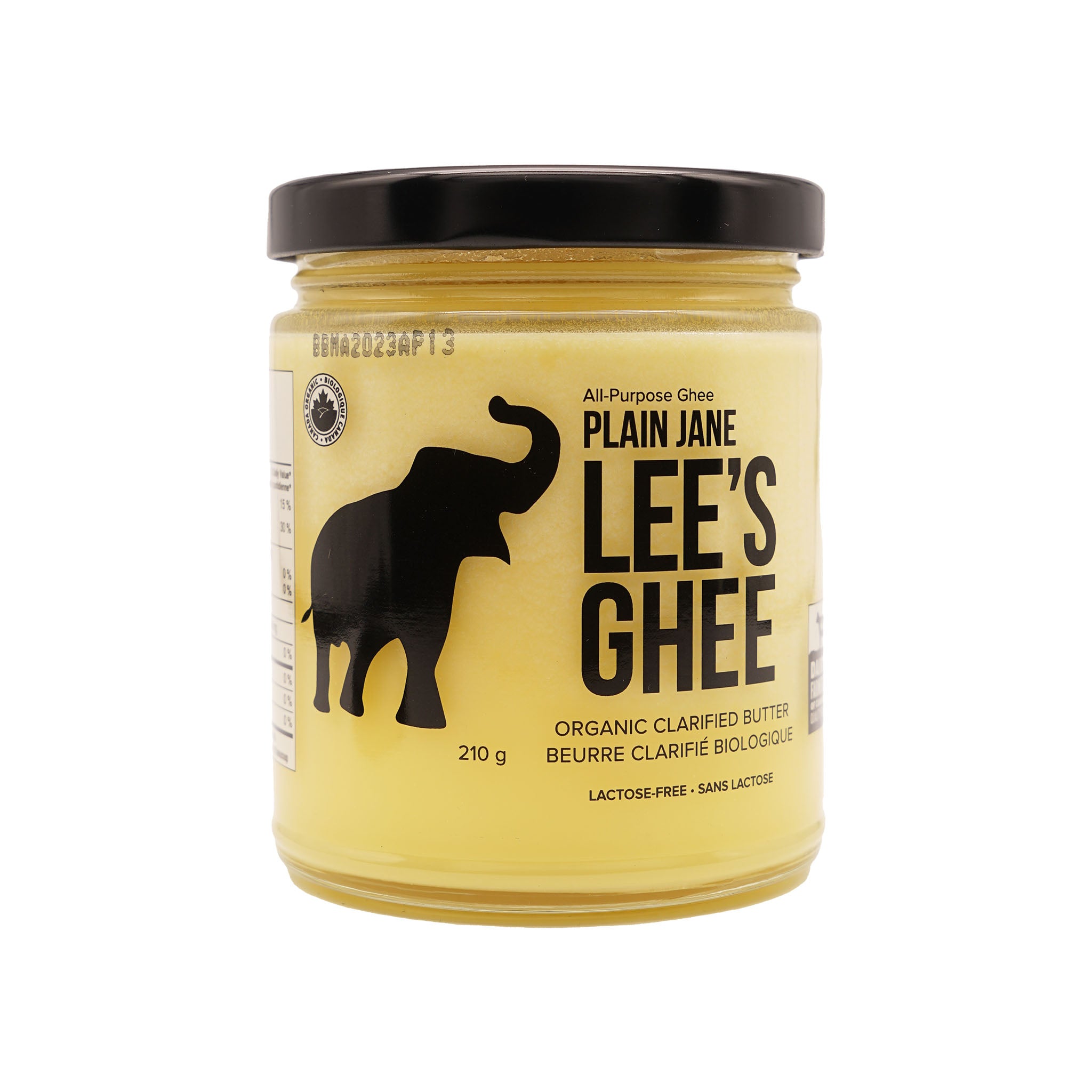 Lee's Ghee Plain Jane All-Purpose Ghee 210g