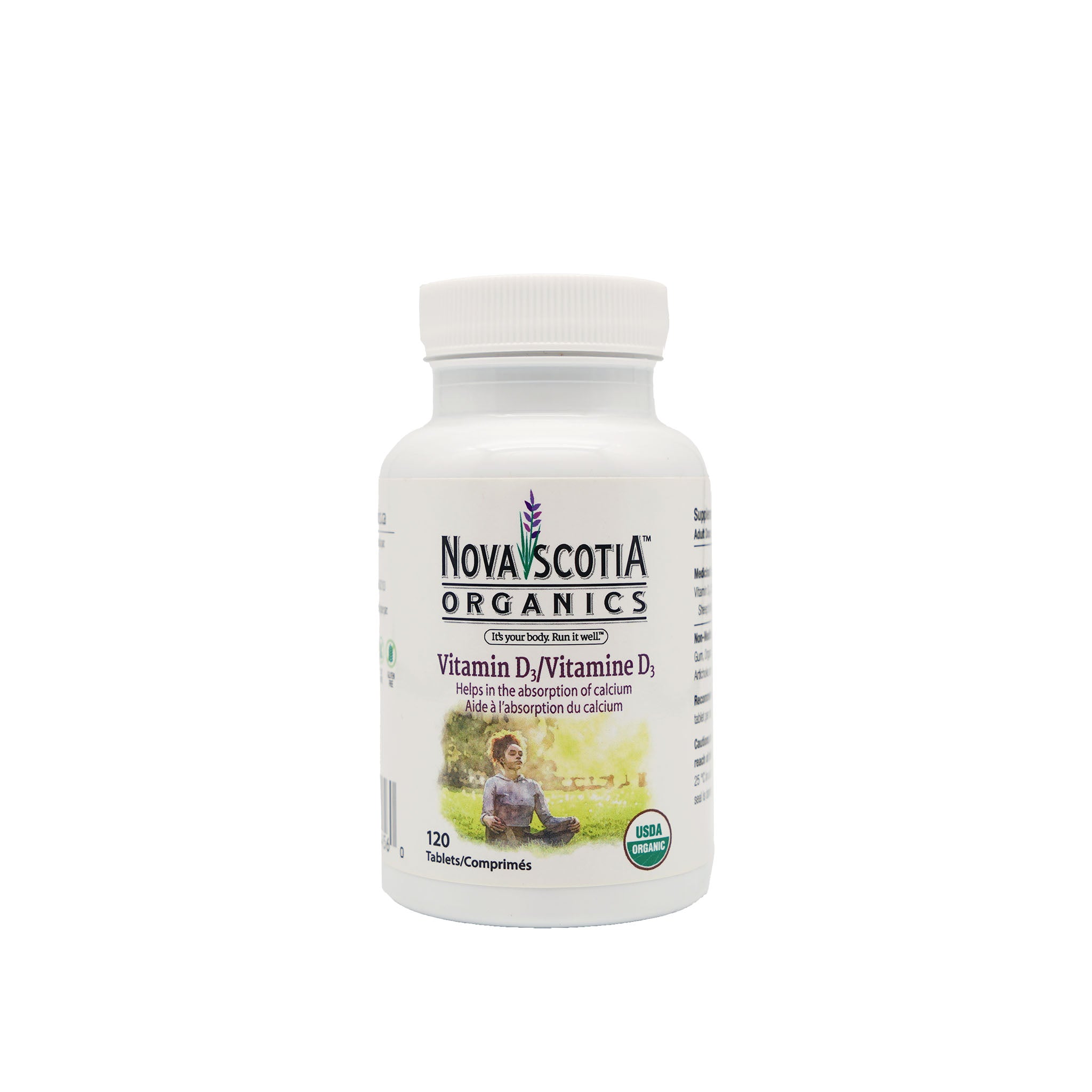 Nova Scotia Organics Vitamin D3 120 tablets