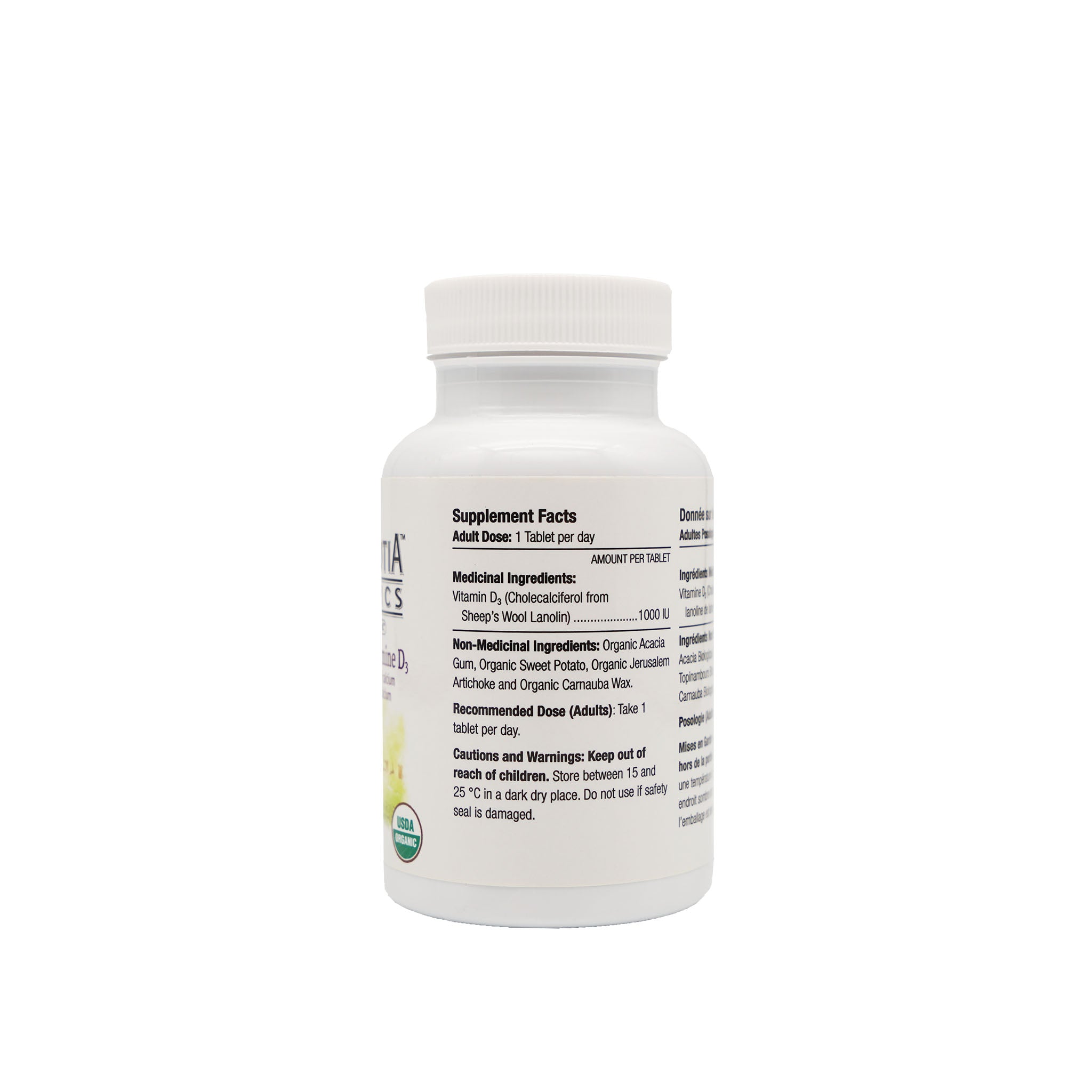 Nova Scotia Organics Vitamin D3 120 tablets