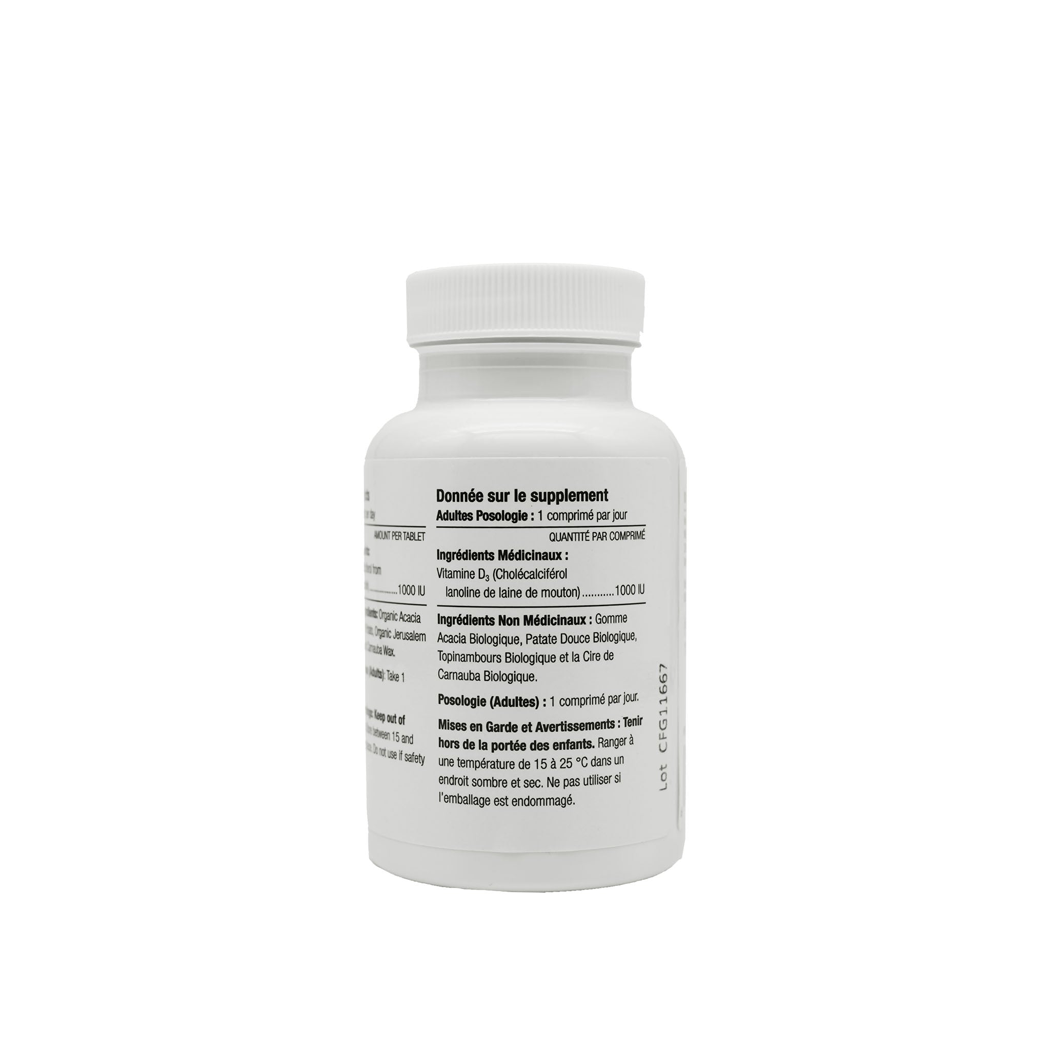 Nova Scotia Organics Vitamin D3 120 tablets
