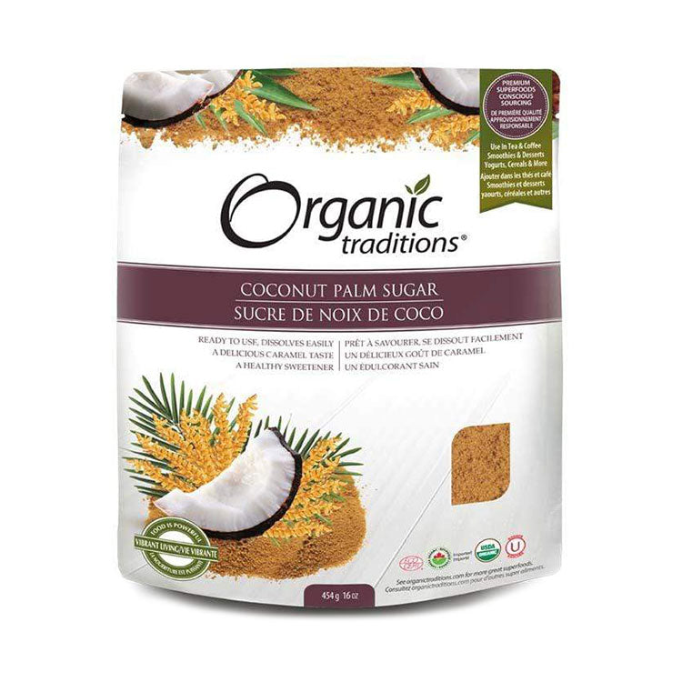 uses for coconut palm sugar Organic Traditions Coconut Palm Sugar 454g