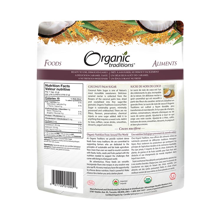 Organic Traditions Coconut Palm Sugar 454g