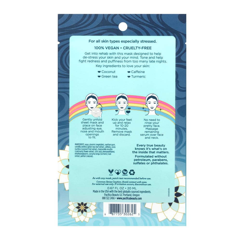 Pacifica Stress Rehab Coconut & Caffeine Facial Mask 20mL