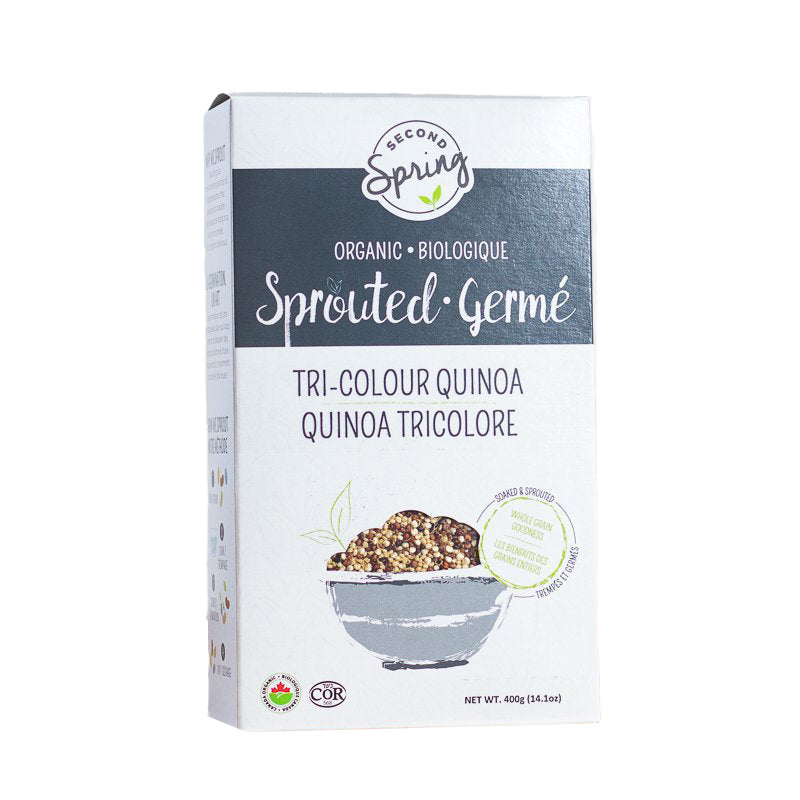 Second Spring Organic Sprouted Tri-Colour Quinoa 400g