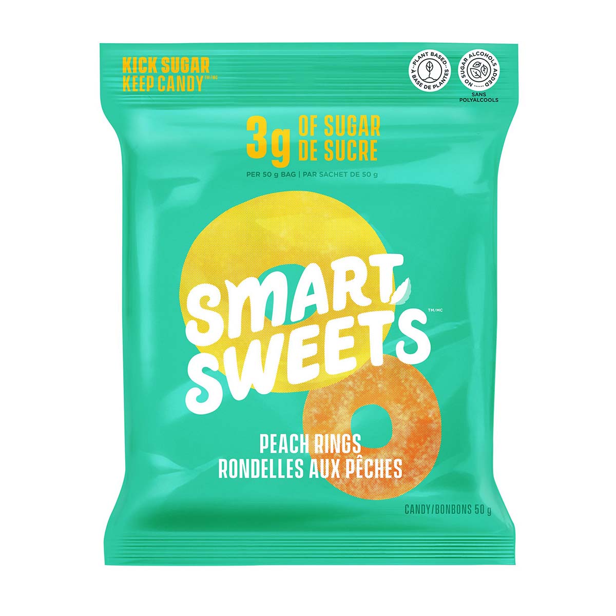 SmartSweets Peach Rings 50g