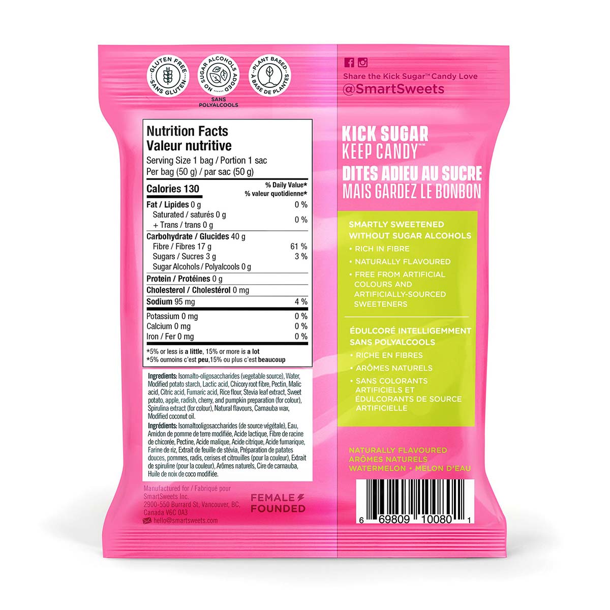 SmartSweets Sourmelon Bites 50g
