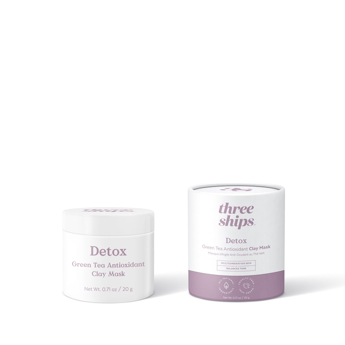 Three Ships | Detox Green Tea Antioxidant Clay Mask