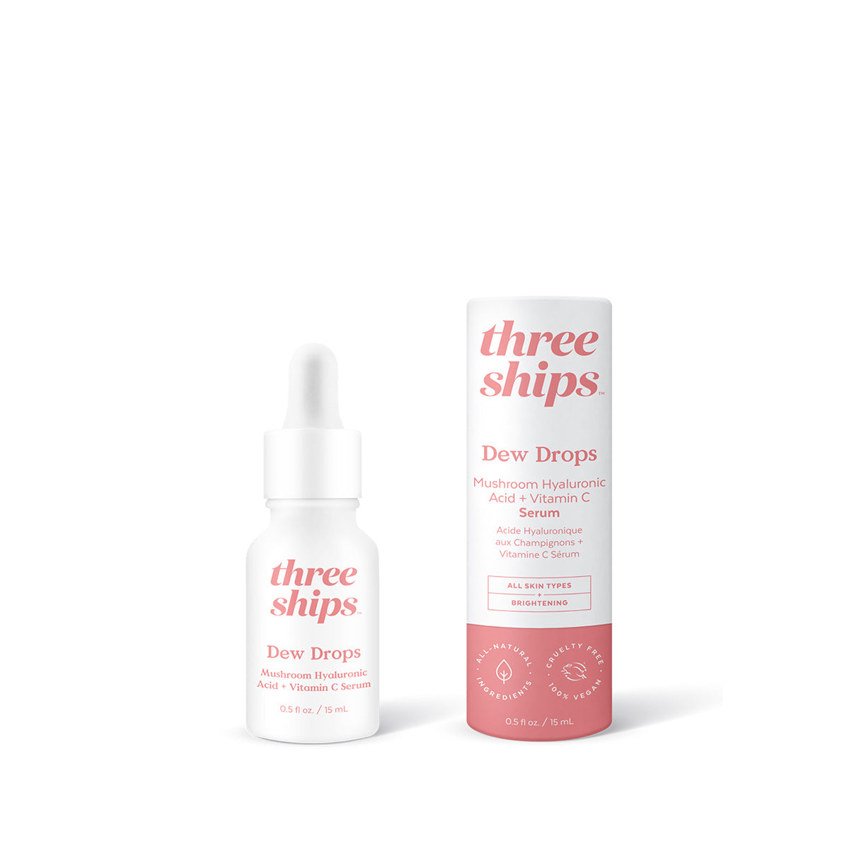 Three Ships | Dew Drops Mushroom Hyaluronic Acid + Vitamin C Serum