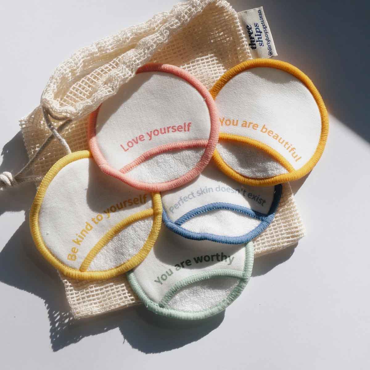 Three Ships | Get Clean Reusable Bamboo Cosmetic Rounds