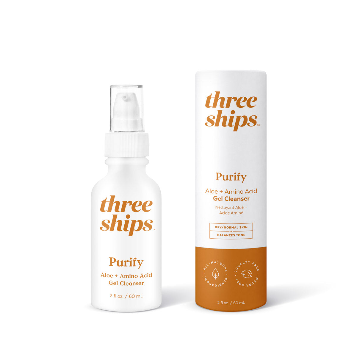 Three Ships | Purify Aloe + Amino Acid Cleanser