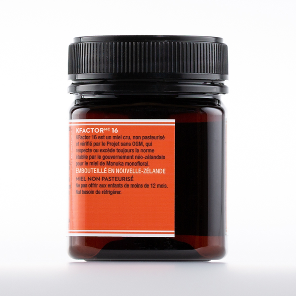 Wedderspoon Raw Monofloral Manuka Honey KFactor 16 250g