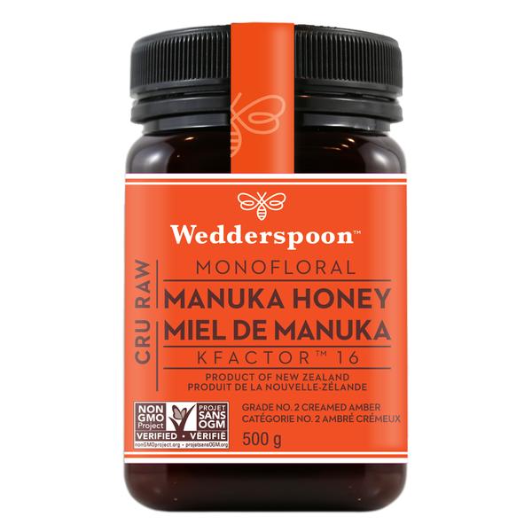 Wedderspoon Raw Monofloral Manuka Honey KFactor 16 500g